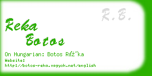 reka botos business card